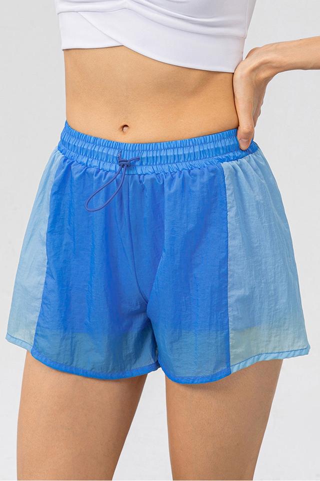 Color Block Drawstring Active Shorts – by undefined on TurtlesEgg Marketplace